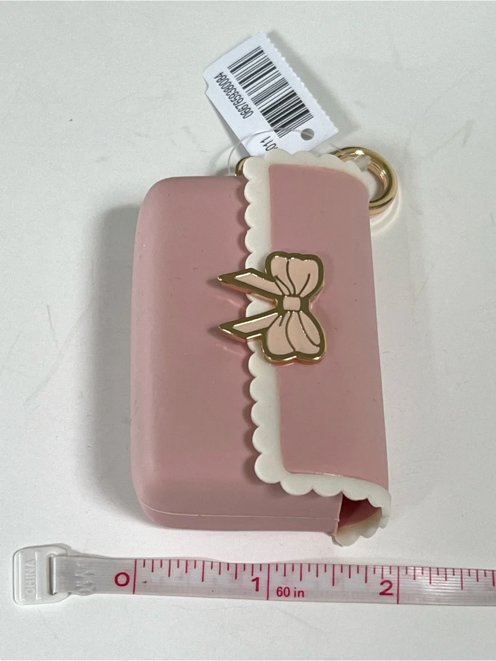 Bath & Body Works Pink Bow Sanitizer Holder NWT